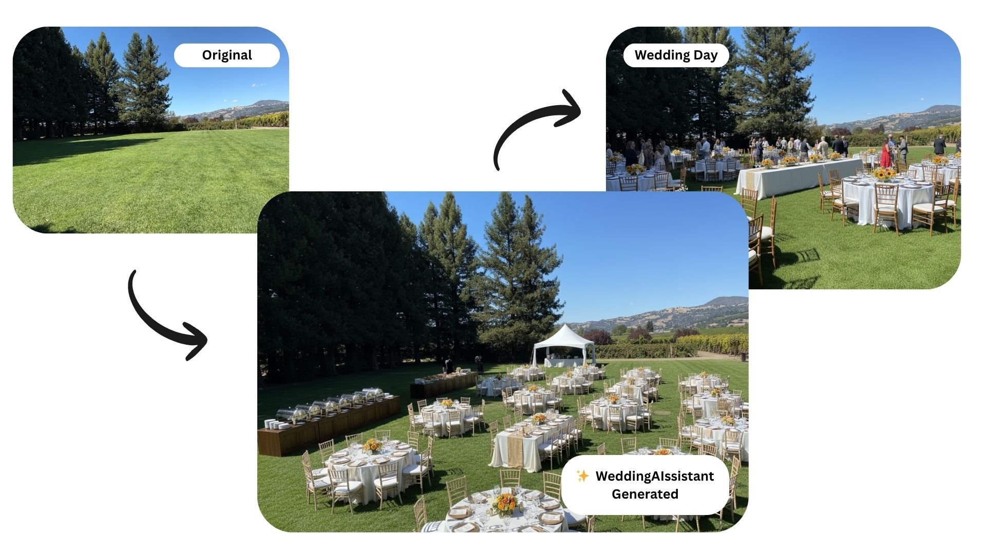AI-decorated wedding venue ideas