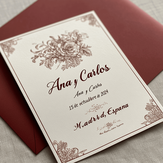 AI-powered wedding invitation designs created with WeddingAIssistant, offering unique and personalized styles to reflect your love story.